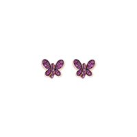 Earrings Amen Woman Farfalle in Silver Zircone EBURR